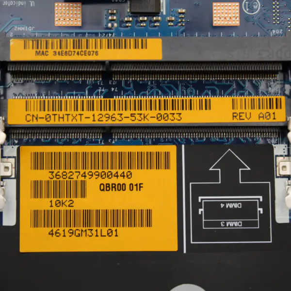 Carte mère Dell Alien-ware M17x R4 LA-8341P CN-0THTXT