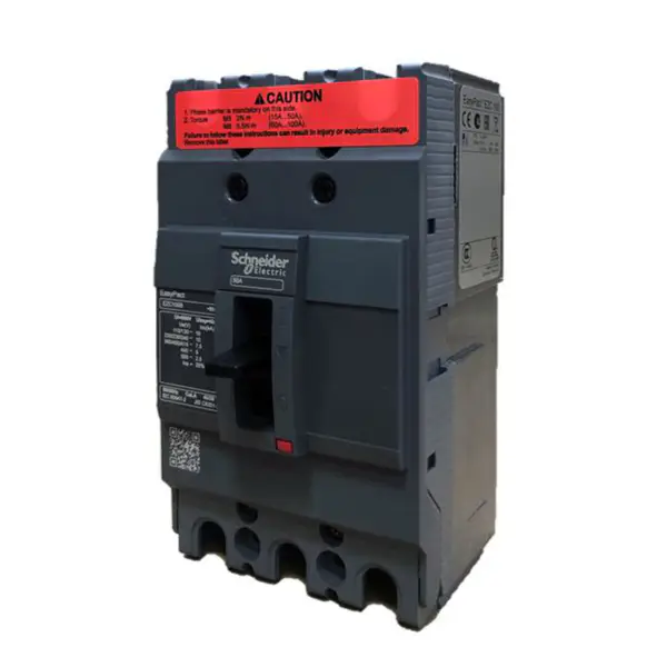Disjoncteur tripolaire à boîtier moulé Easypact EZC100B 3P50A