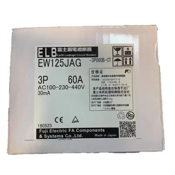 Fuji Disjoncteur EW125JAG 3P 60A 15~125A