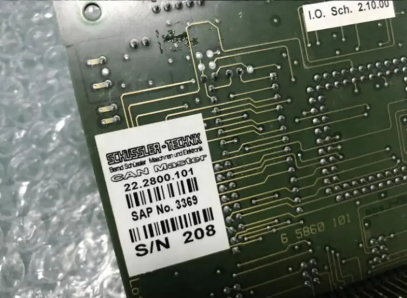 SCHUSSLER TECHNIK 5860 101 22.2800.101CNA MASTER carte mère industrielle