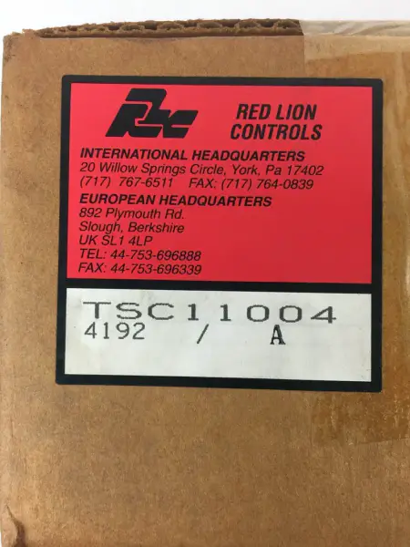 Contrôles Red Lion TSC11004