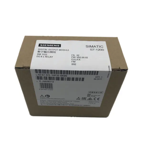 Siemens PLC Module 6ES7222-1HF32-0XB0 SIMATIC S7-1200 Sortie numérique SM 1222, 8 DO relais 2 A