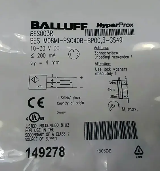 Capteur Balluff BES003R