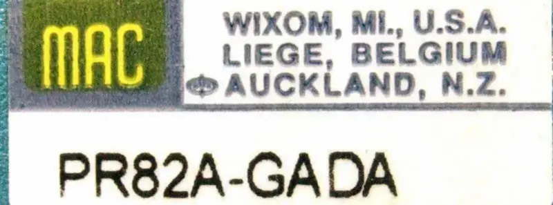VANNES MAC PR82A-GADA