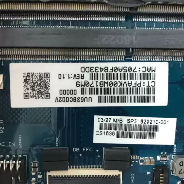 HP 856764-001 856764-501 856764-601 A6-7310U Carte mère