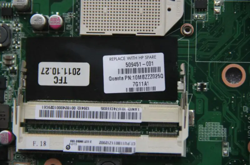 HP 509451-001 DV6 DV6-1000 M92 Carte mère 512MB