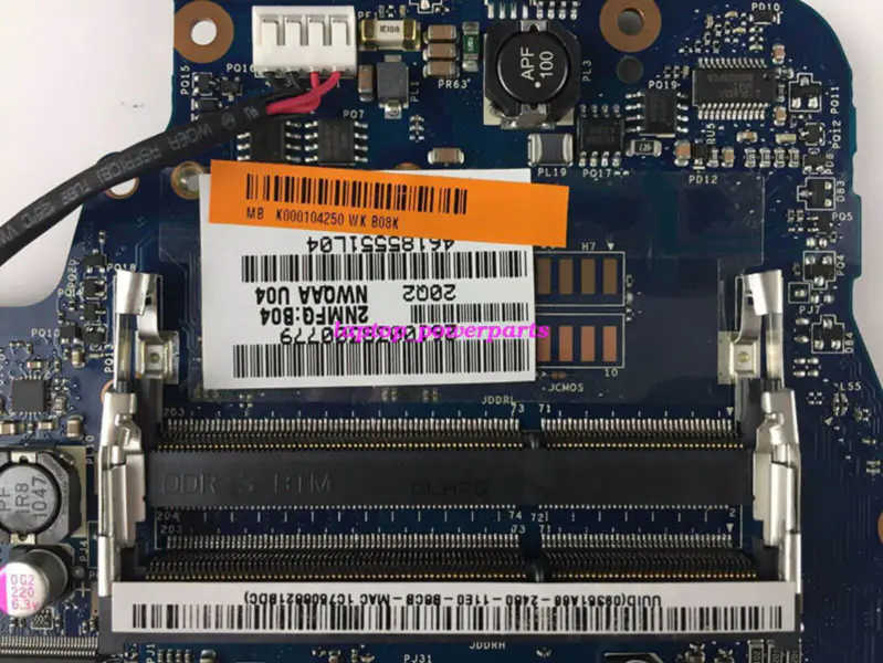 Toshiba K0001042 Toshiba Satellite 660 665 Intel Carte mère ATX