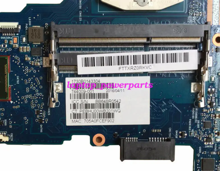 HP 744009-001 744009-001 744009-501 744009-601 Carte mère ATX
