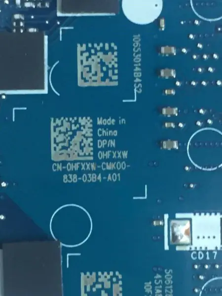 Carte mère Dell HFXXW