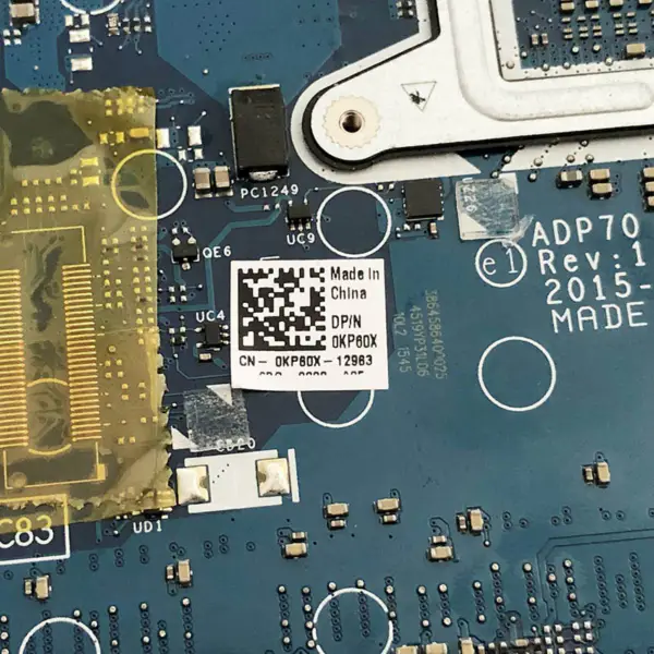 Carte mère Dell 0KP60X ADP70 LA-C832P Rev:1.0(A00)