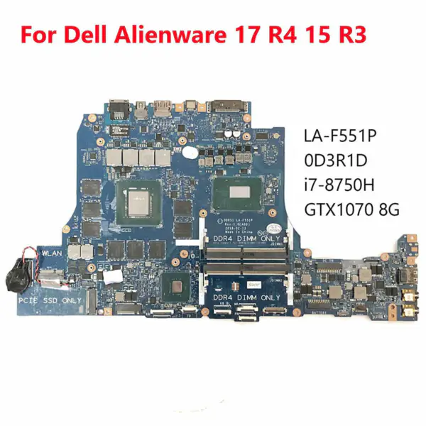 Carte mère Dell DD3R1D3R1D0D3R1D LA-F551P