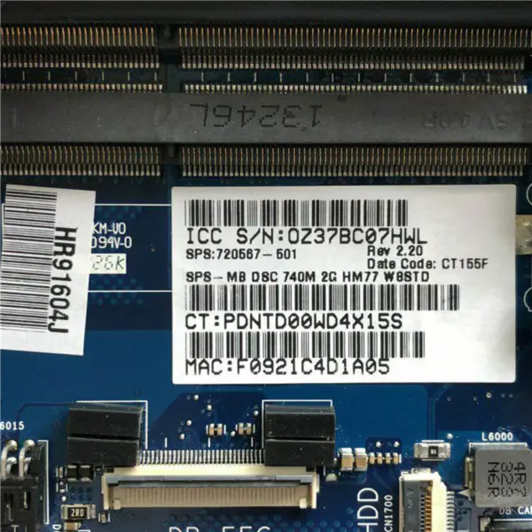 Carte mère HP 720567-501