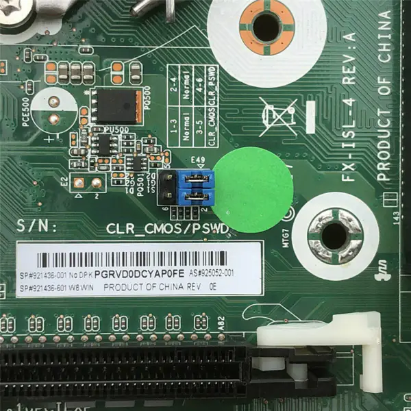 Carte mère HP 925052-001 Prodesk 280 G3 FX-ISL-4