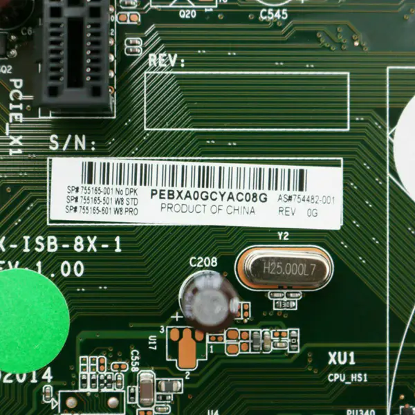HP 754482-001 202 G2 FX-ISB-8X-1 H81 carte mère