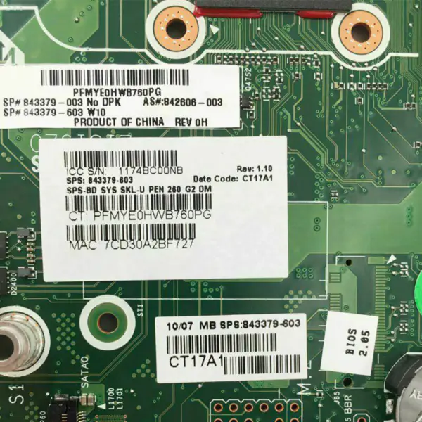 Carte mère HP 842606-003