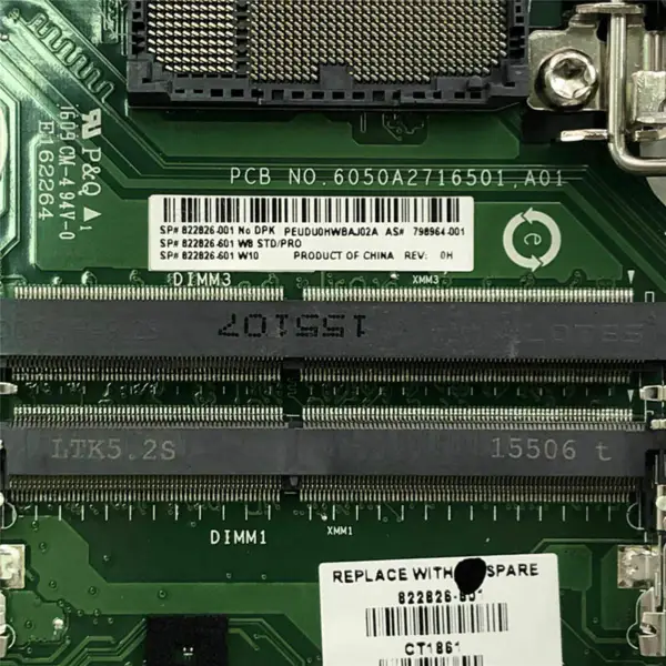 Carte mère HP 798964-001822826-601