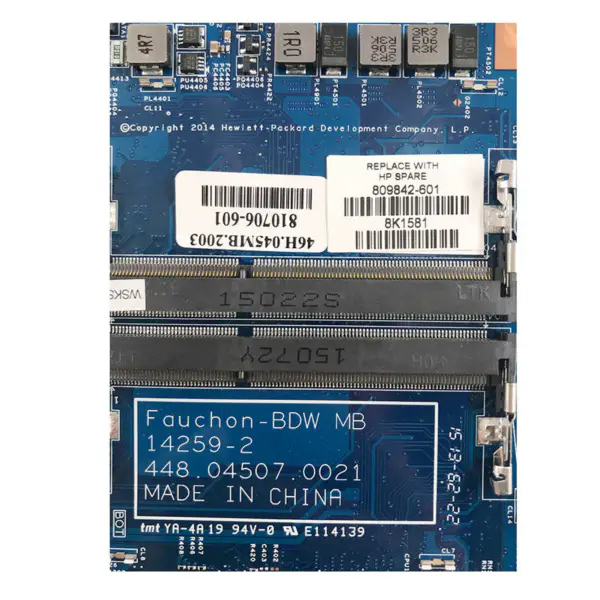 Carte mère HP 809842-001