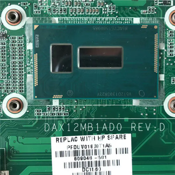 Carte mère HP DAX12MB1AD0809046-501