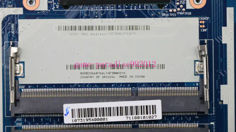 Carte mère Lenovo 00HT660