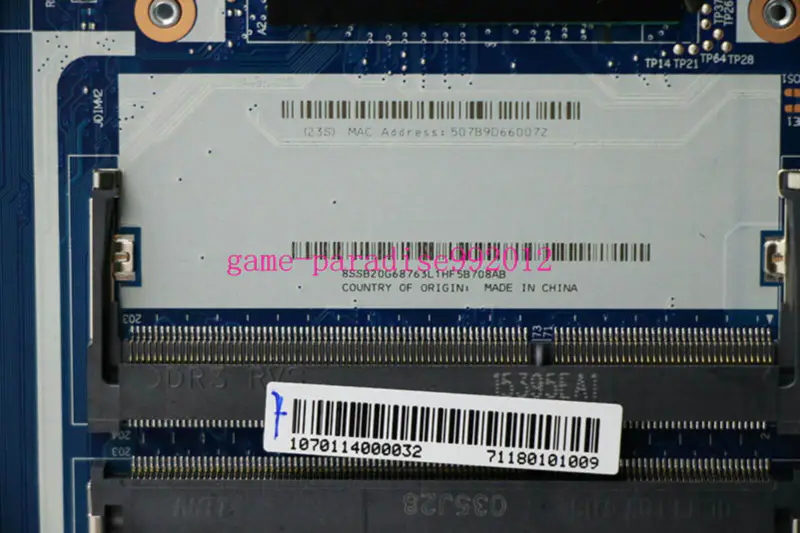 Carte mère Lenovo 00HT579