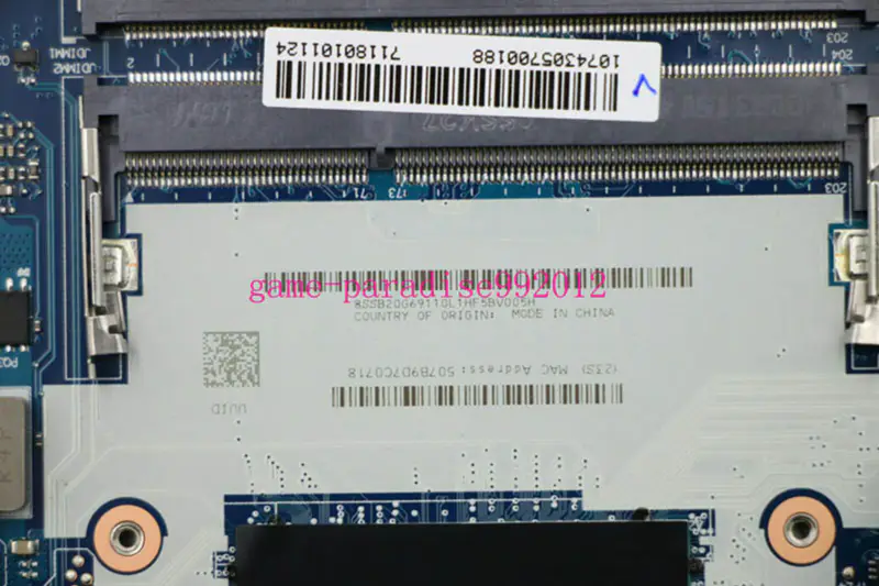 Carte mère Lenovo 00HT586