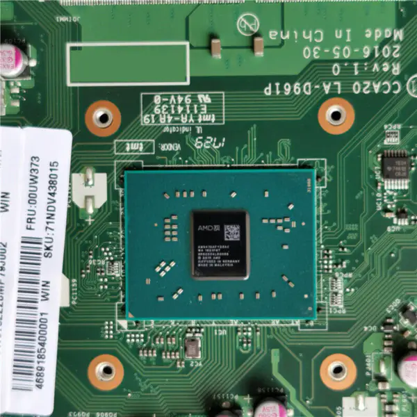 Carte mère Lenovo 00UW373 LA-D961P
