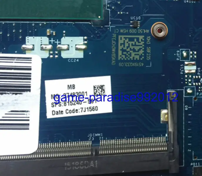 Carte mère HP 815240-501