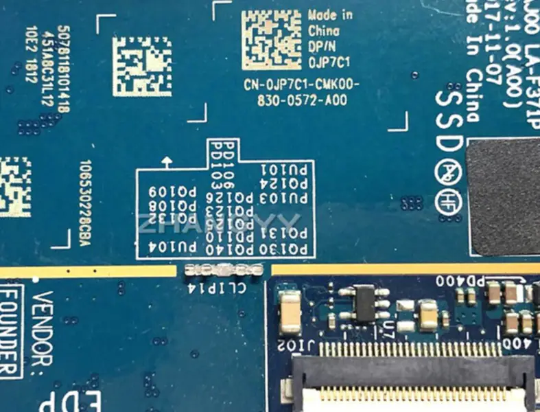 Carte mère Dell 0JP7C1