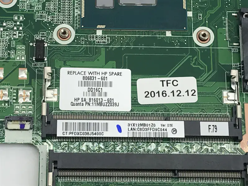 HP EliteOne 705 G2 798973-001 822827-001 Carte mère AIO