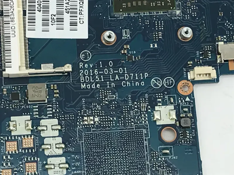 HP 858589-001 858589-501 858589-601 LA-D711P carte mère