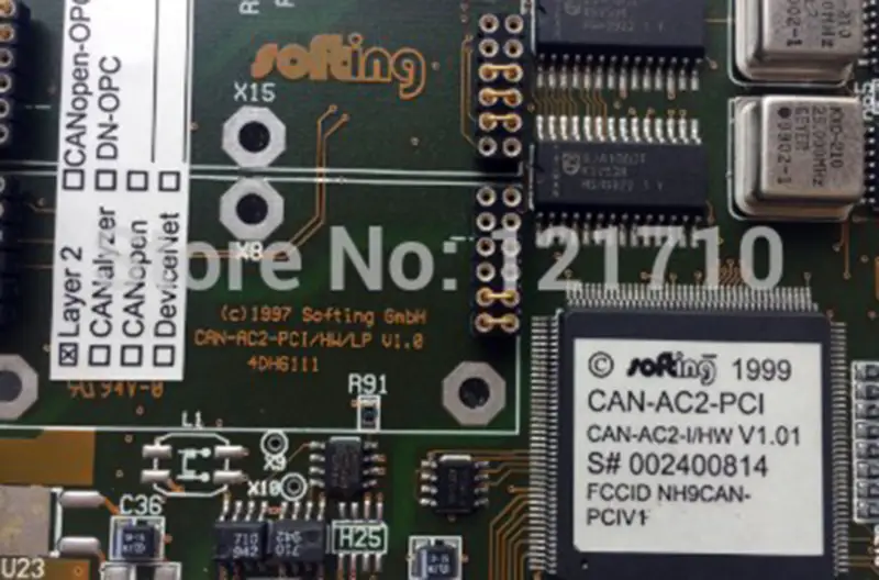 SOTING GMBH CAN-AC2-PCI/HW/LP V.10 4DH6111 CAN-AC2-I/HW V1.01 carte mère industrielle