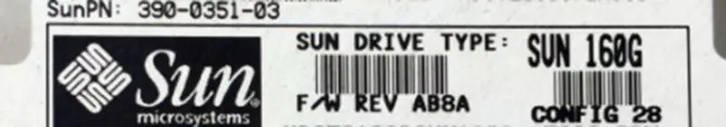 Sun SATA 540-7112-01 390-0351-03 0A33449 7200rpm 160G pour carte mère industrielle sun workstation