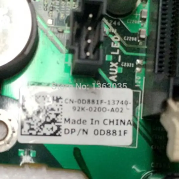 Dell 0D881F D881F CN-0D881F Carte mère de station de travail pour Precision T7500