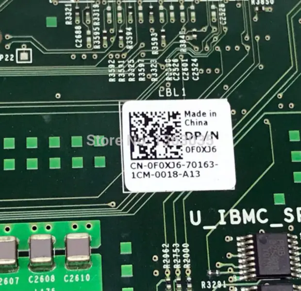 Dell 0F0XJ6 F0XJ6 CN-0F0XJ6 Carte mère de serveur pour PowerEdge R610 LGA1366 supportant 56 CPU carte système