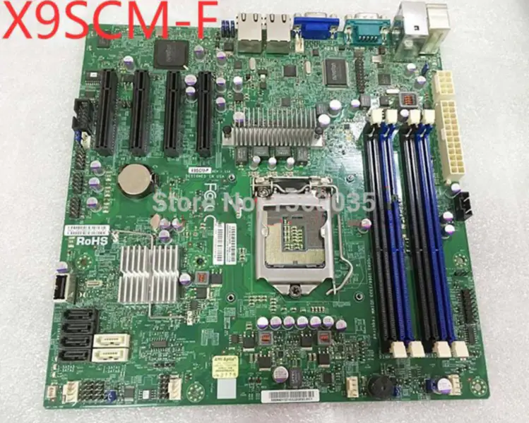 Carte mère Supermicro X9SCM-F pour serveur avec chipset C204 LGA1155