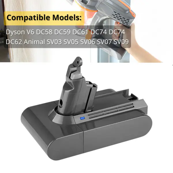 Batterie Dyson V6 DC62 DC58 DC59 SV09 SV07 SV03