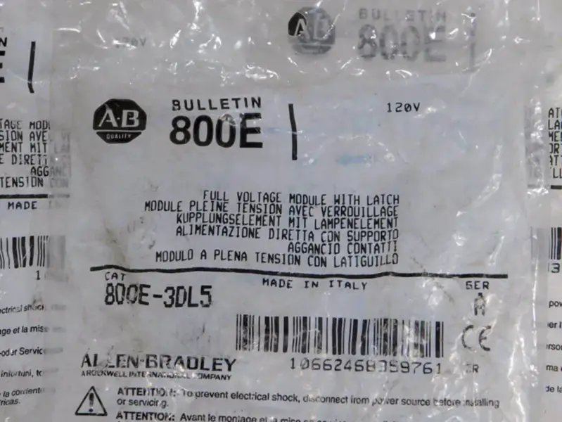 Module de tension Allen-Bradley 800E3DL5