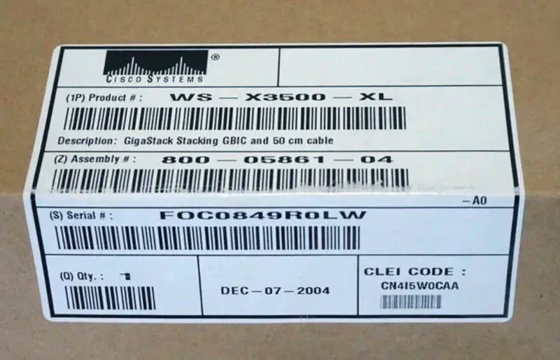 SYSTÈMES CISCO WS-X3500-XL