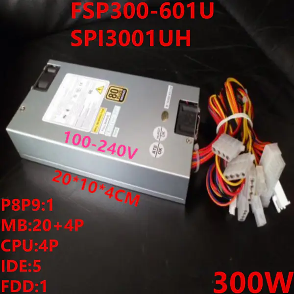 FSP AT -5V 1U P8P9 300W Peak 450W Alimentation à découpage FSP300-601U SPI3001UH