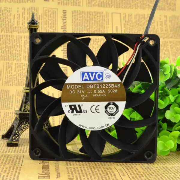 AVC DBTB1225B4S 12CM 12025 24V 0,55A Ventilateur 3 fils