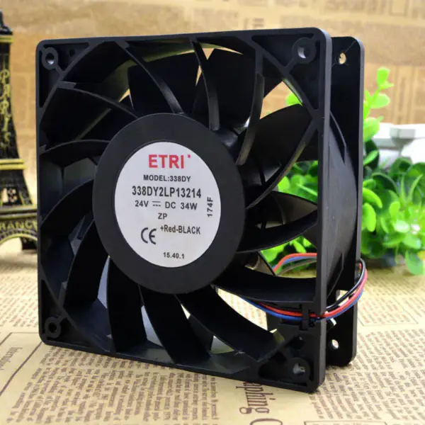 ETRI 338DY 2LP13214 24V 34W 12038 12CM 24V ventilateur