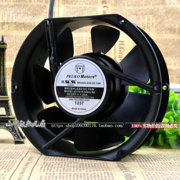 PELKO MOTORS G1751X24BALB6 24V 17250 24V 17CM ventilateur