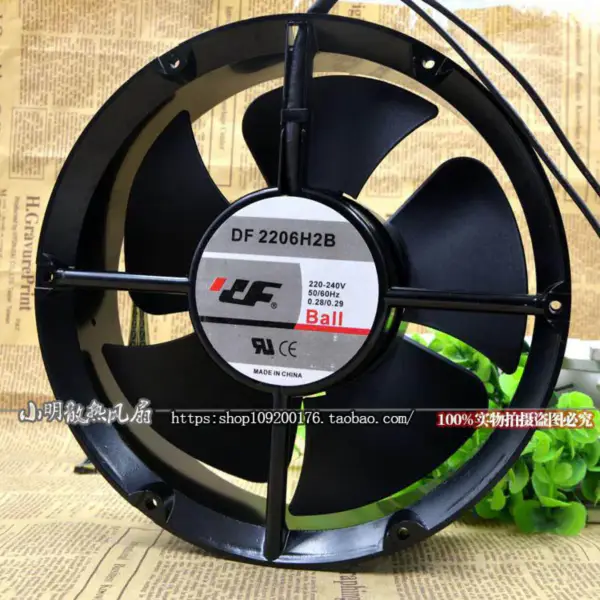 DF 2206H2B 220v 0.28a 20060 Ventilateur 20CM