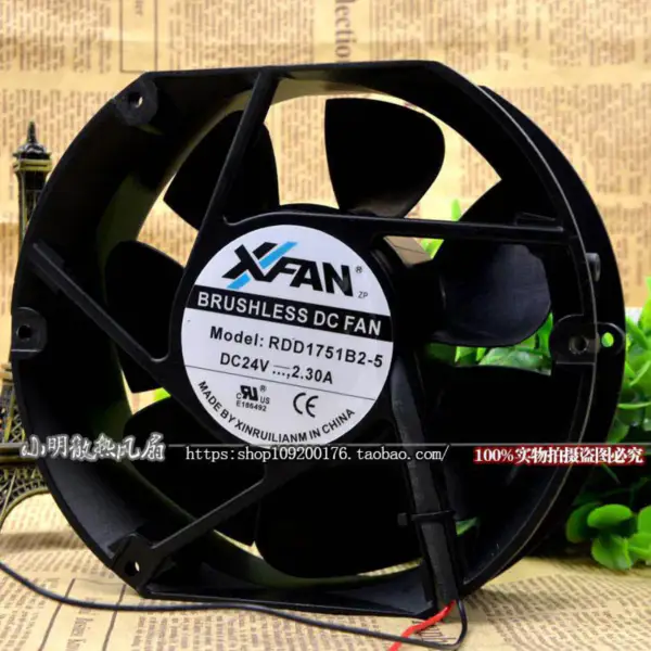 XFAN RDD1751B2-5 17251 24V 2.3A Ventilateur 17CM