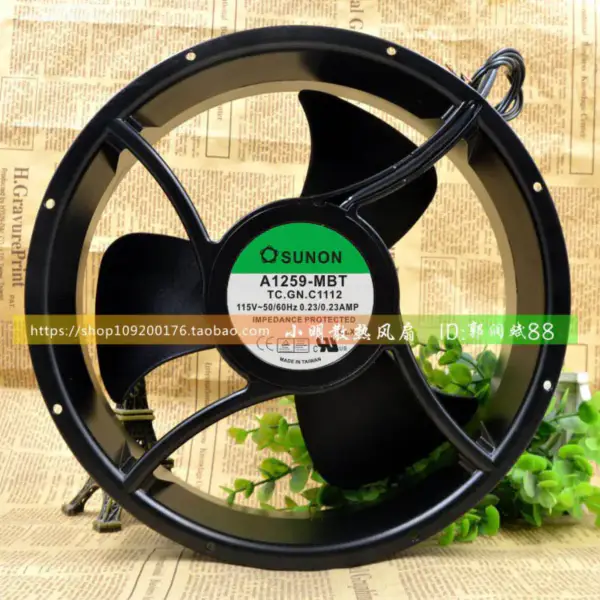 SUNON A1259-MBT TC.GN 25489 25.4CM 115V 0.23A ventilateur