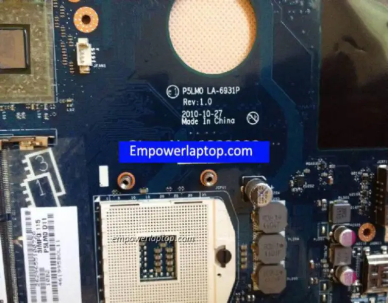 Acer 5950 5950G P5LM0 LA-6931P Carte mère