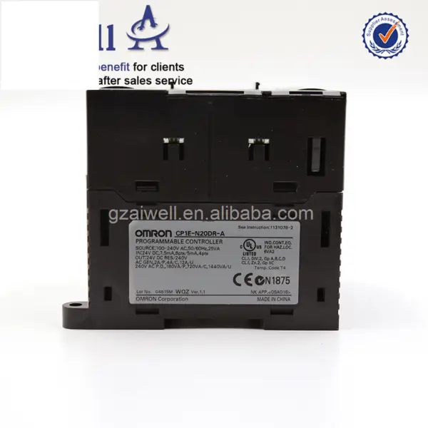 Contrôleur programmable industriel Omron PLC CP1E-N20DR-A