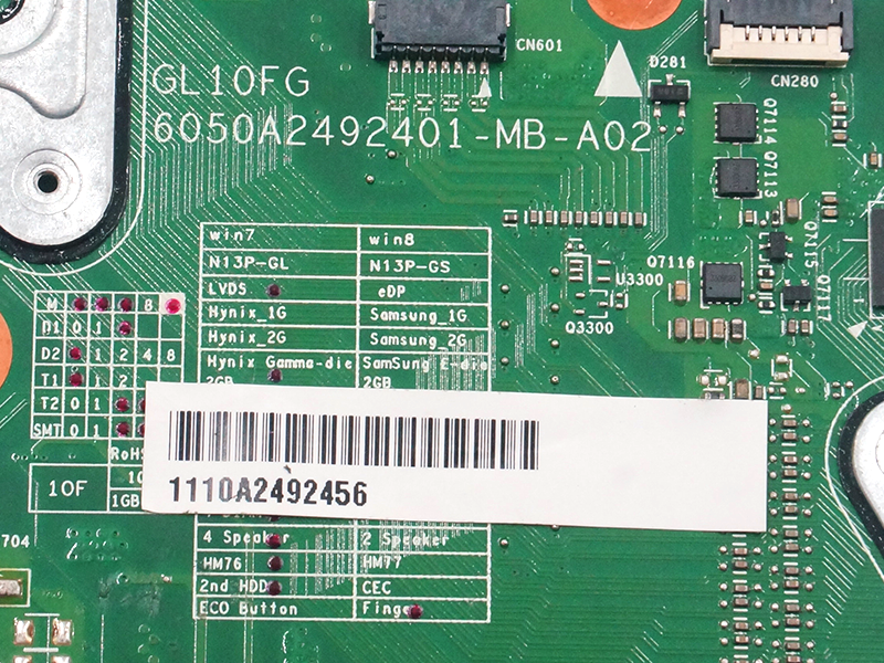 Toshiba satellite P875 GL10FG 6050A2492401 Carte mère