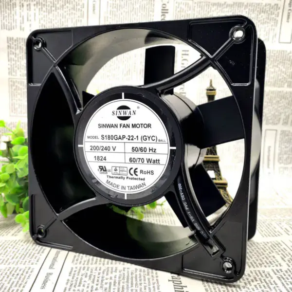 SINWAN S180GAP-22-1 17689 200V 17.6CM 60W ventilateur