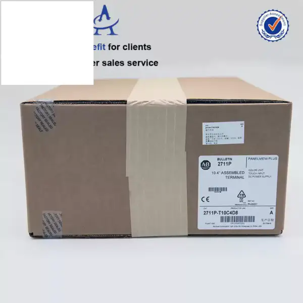 2711 Série P Panelview Allen Bradley Plc HMI Touch Screen Package Industrial Ect Panelview 6 Plus